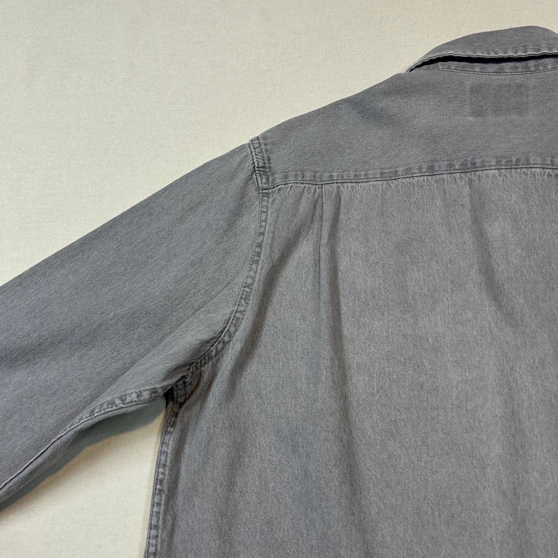 M) Wrangler 랭글러 투포켓 워크웨어 코튼 셔츠 그레이 상품이미지6
