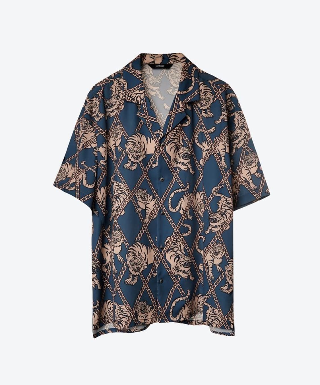 Untage Tiger-Printed Bowling Shirt 상품이미지1
