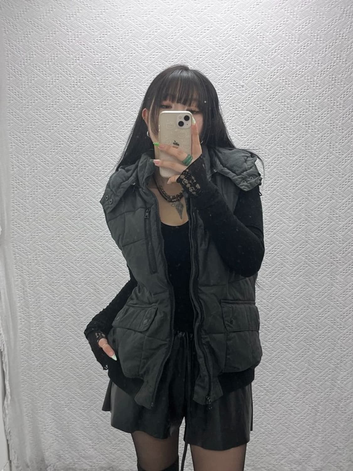 아르마니 익스체인지 락시크 코팅 후드 패딩조끼 L C09011 상품이미지1