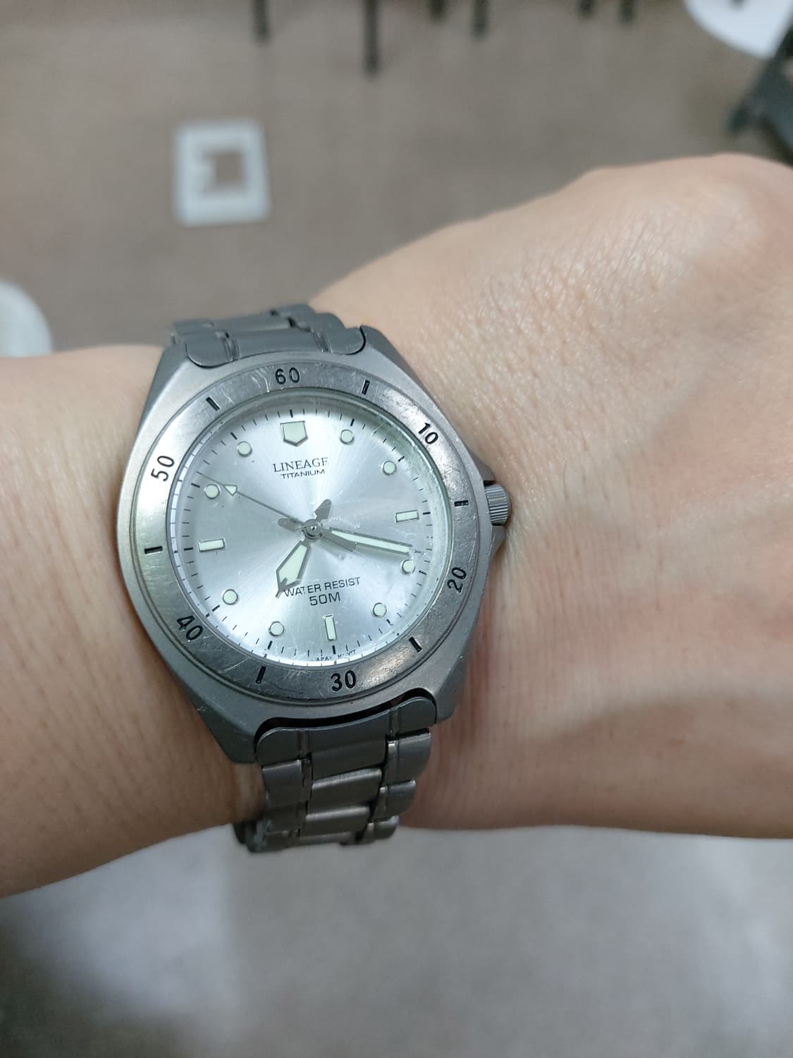 리니지 티타늄 메탈 시계 상품이미지4