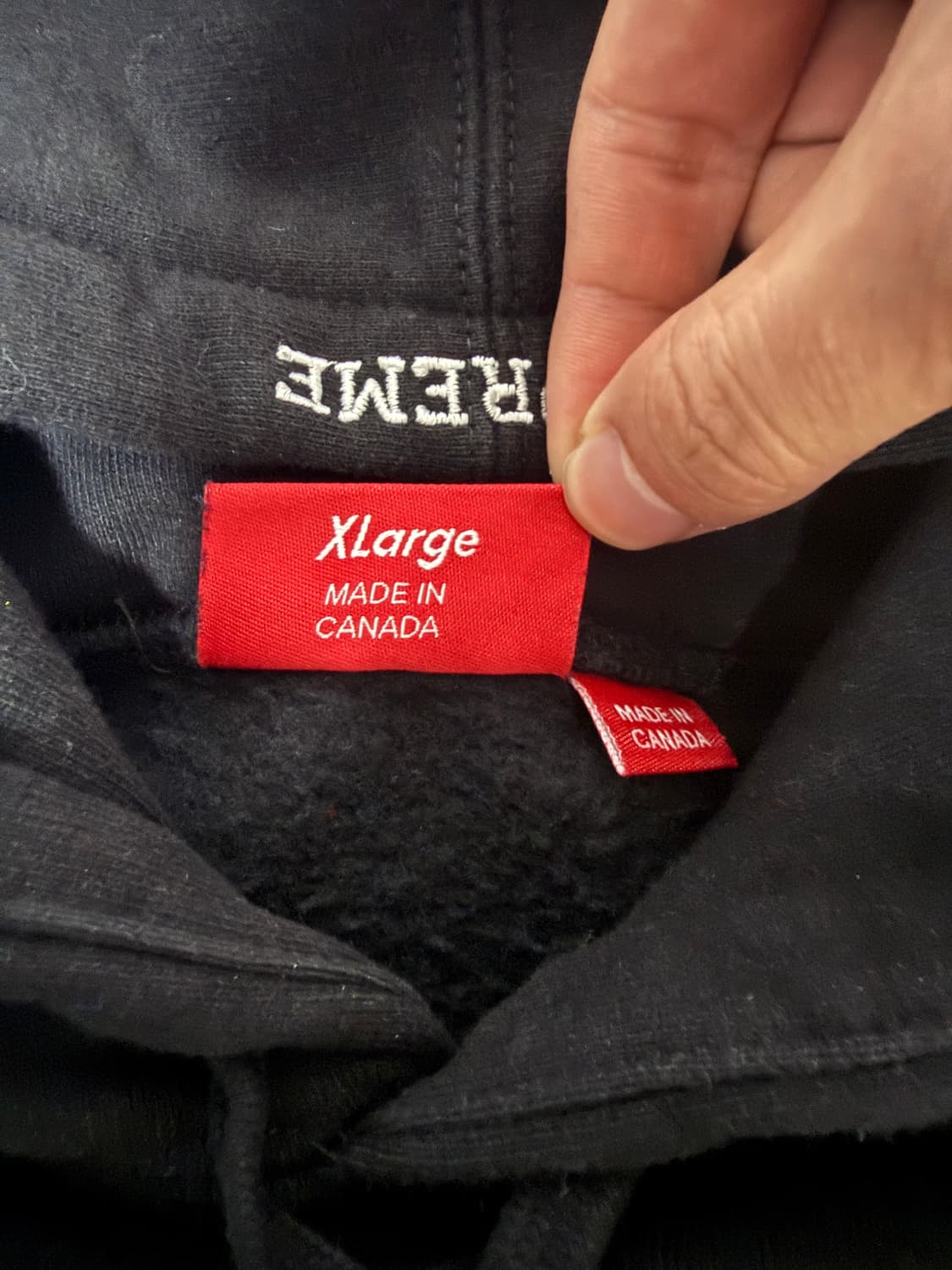 슈프림 S로고 후디 블랙 XL 상품이미지4