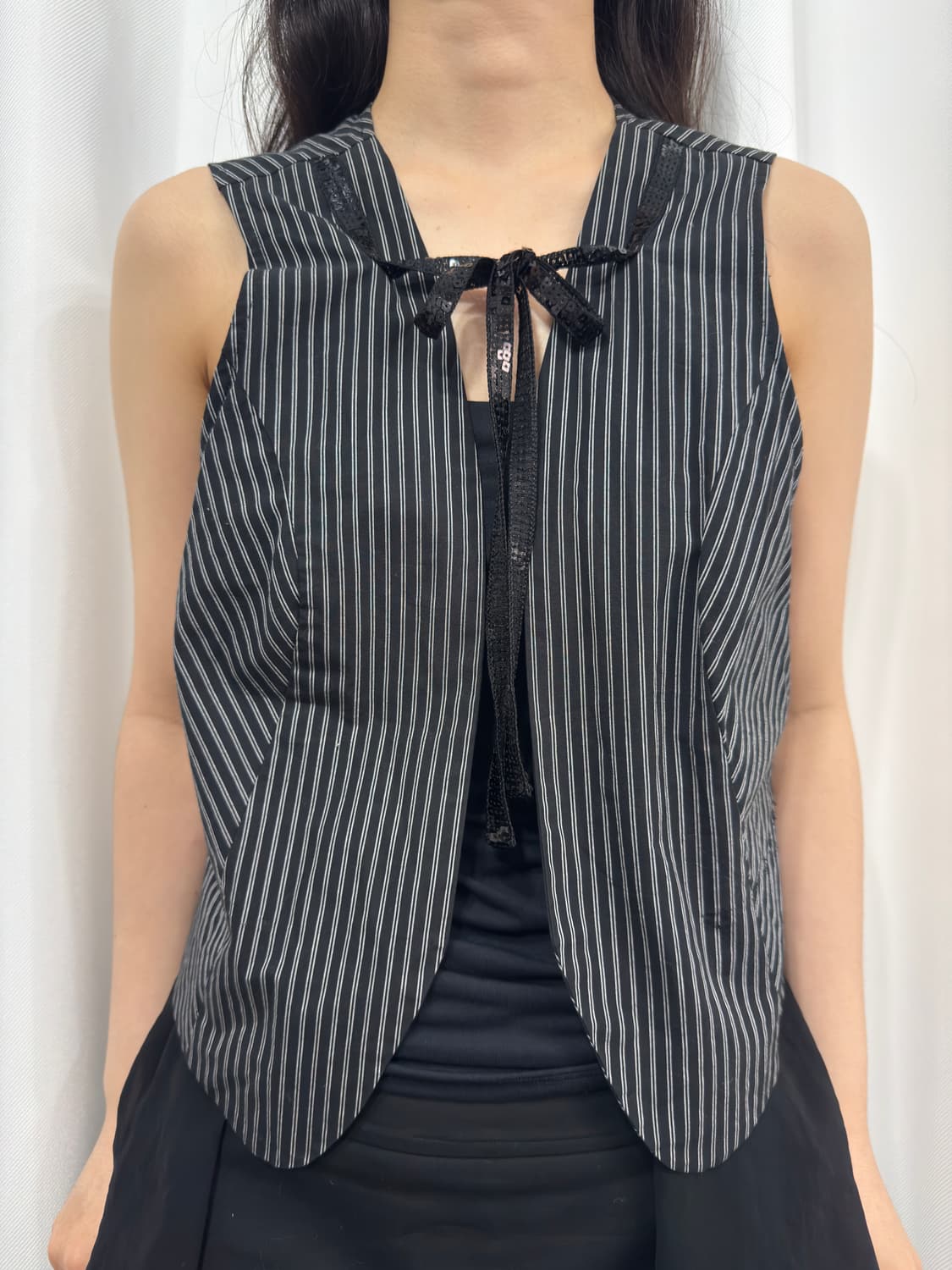 stripe design vest 상품이미지1