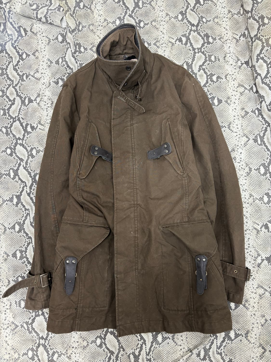 [PPFM]00’s Grunge Deep Khaki Coat 상품이미지4