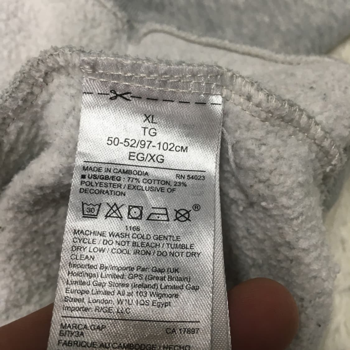 갭 빅로고 후드티 만원샵 DD17 상품이미지4