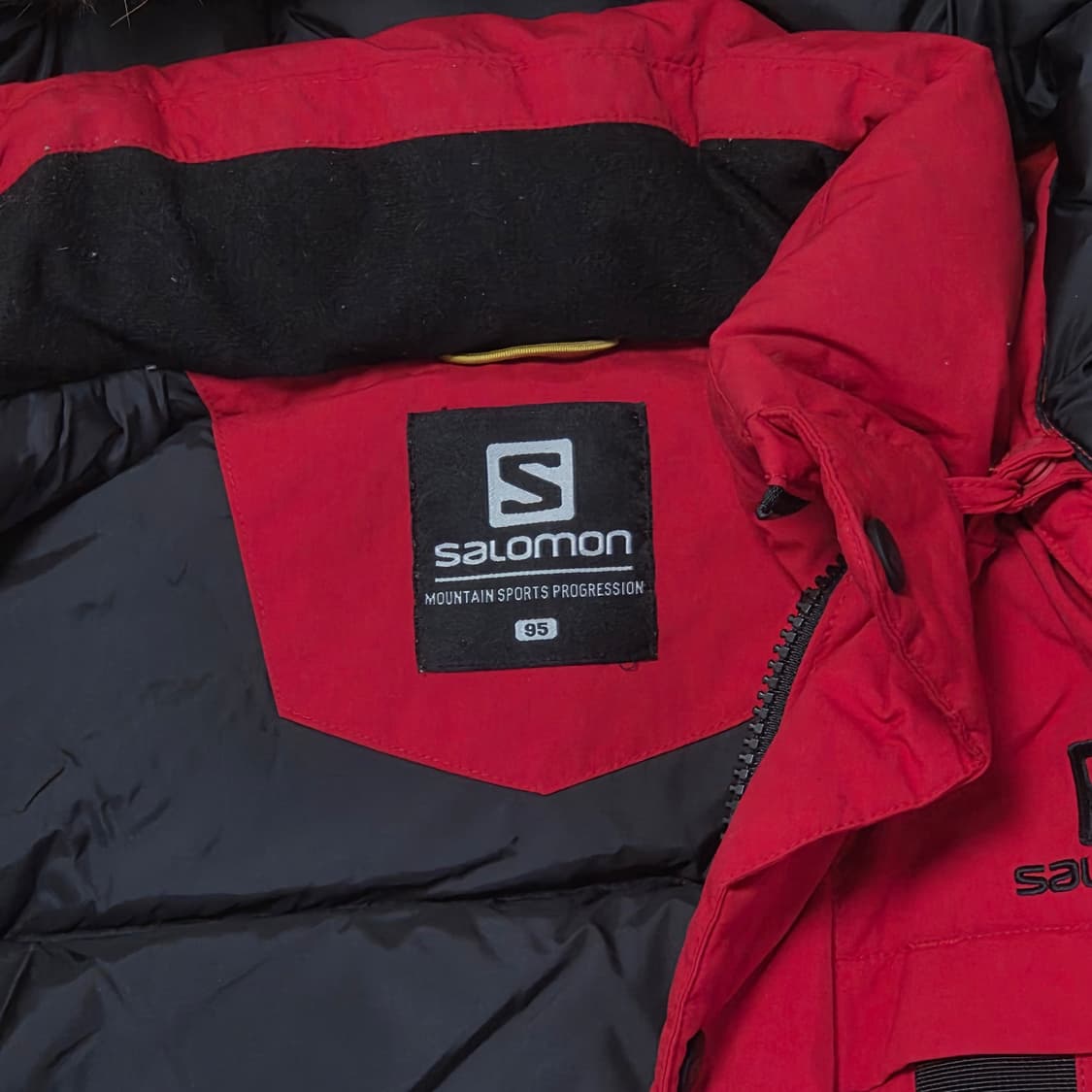 SALOMON 살로몬 레드 덕다운 후드퍼 자켓 95  상품이미지6