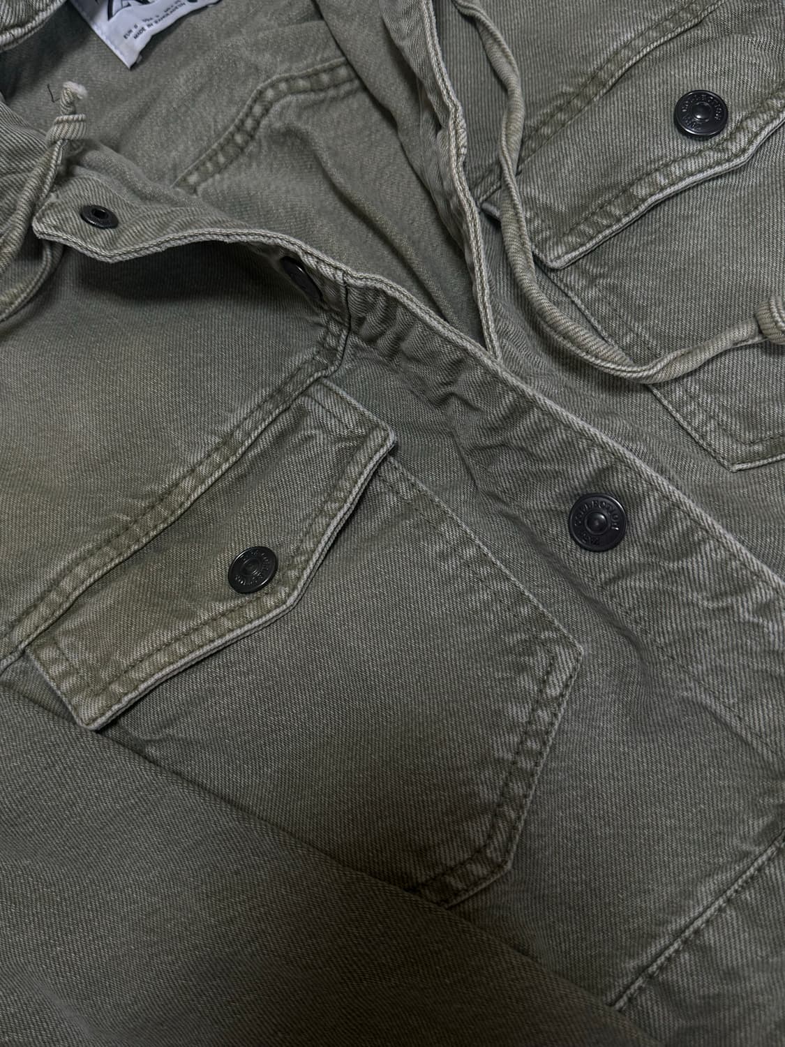 ZARA 후드 데님 크롭 자켓  상품이미지3