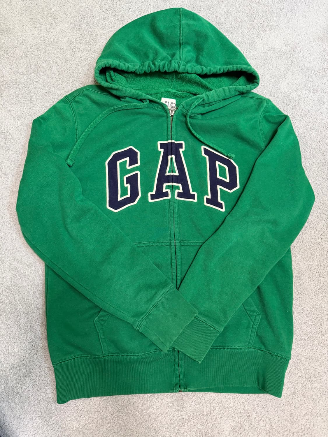 GAP 그린 기모 후드집업 상품이미지2