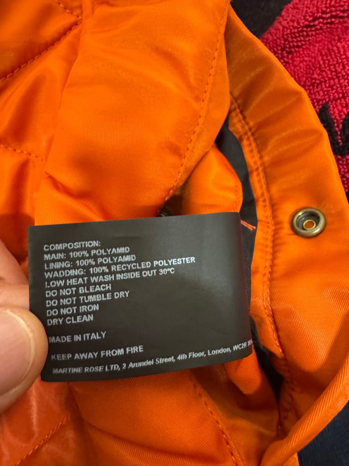 [S] 마틴로즈 2022FW 봄버자켓 네이비 상품이미지9