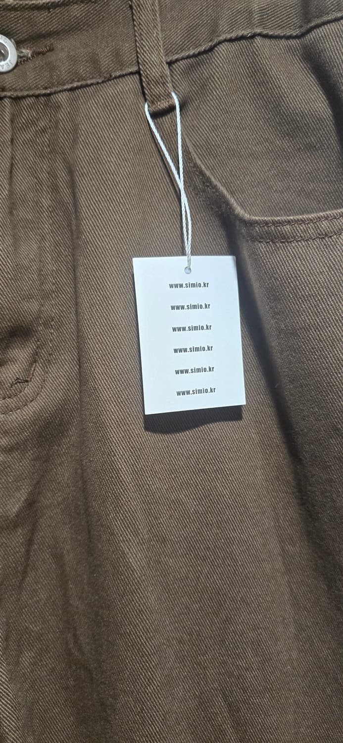 새상품) 브라운 코튼팬츠 상품이미지3