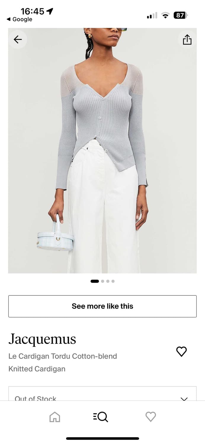자크뮈스 jacquemus 투명 가디건 36 상품이미지2