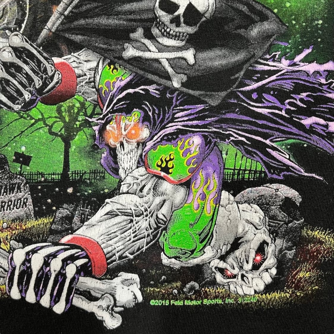 필드 스컬 몬스터 2015s 빈티지 다크 반팔 티셔츠 상품이미지4