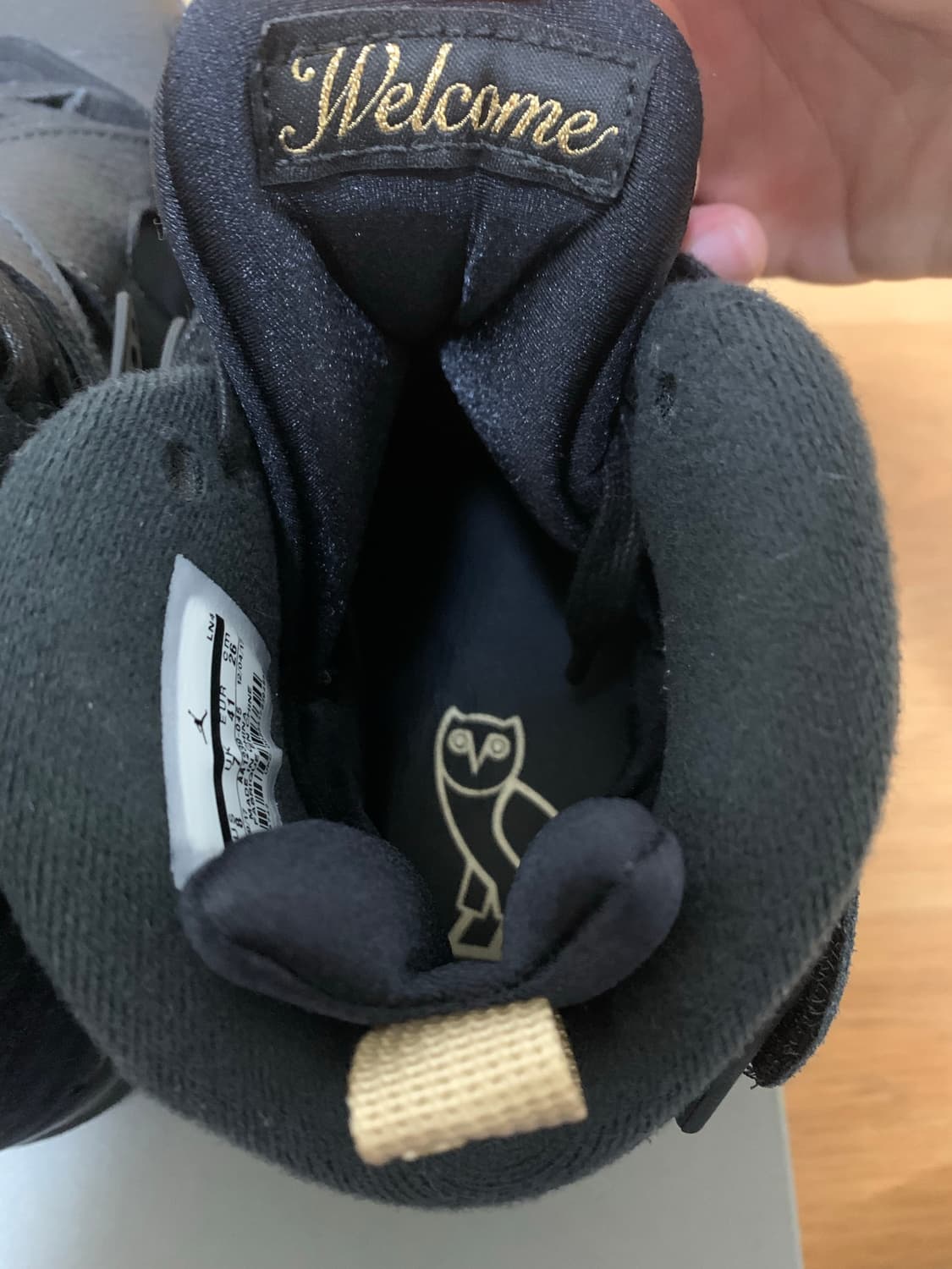 조던 8 레트로 드레이크 ovo 블랙  상품이미지4