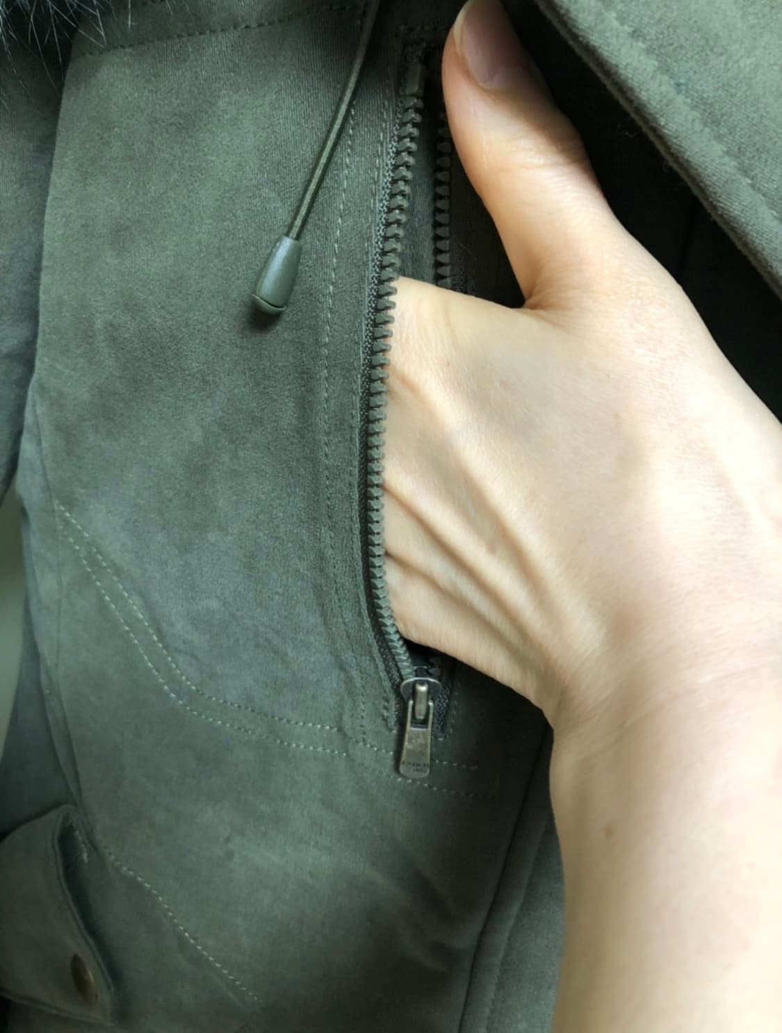 크로커다일ㅡ리얼 빅 라쿤퍼 오리털 패딩 야상 호칭100 상품이미지4