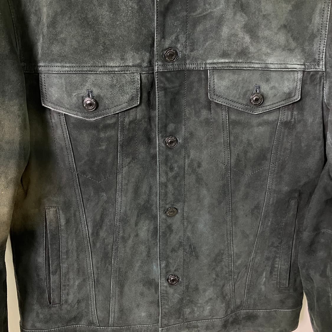 마시모두띠 스웨이드 트러커 자켓 M 상품이미지4