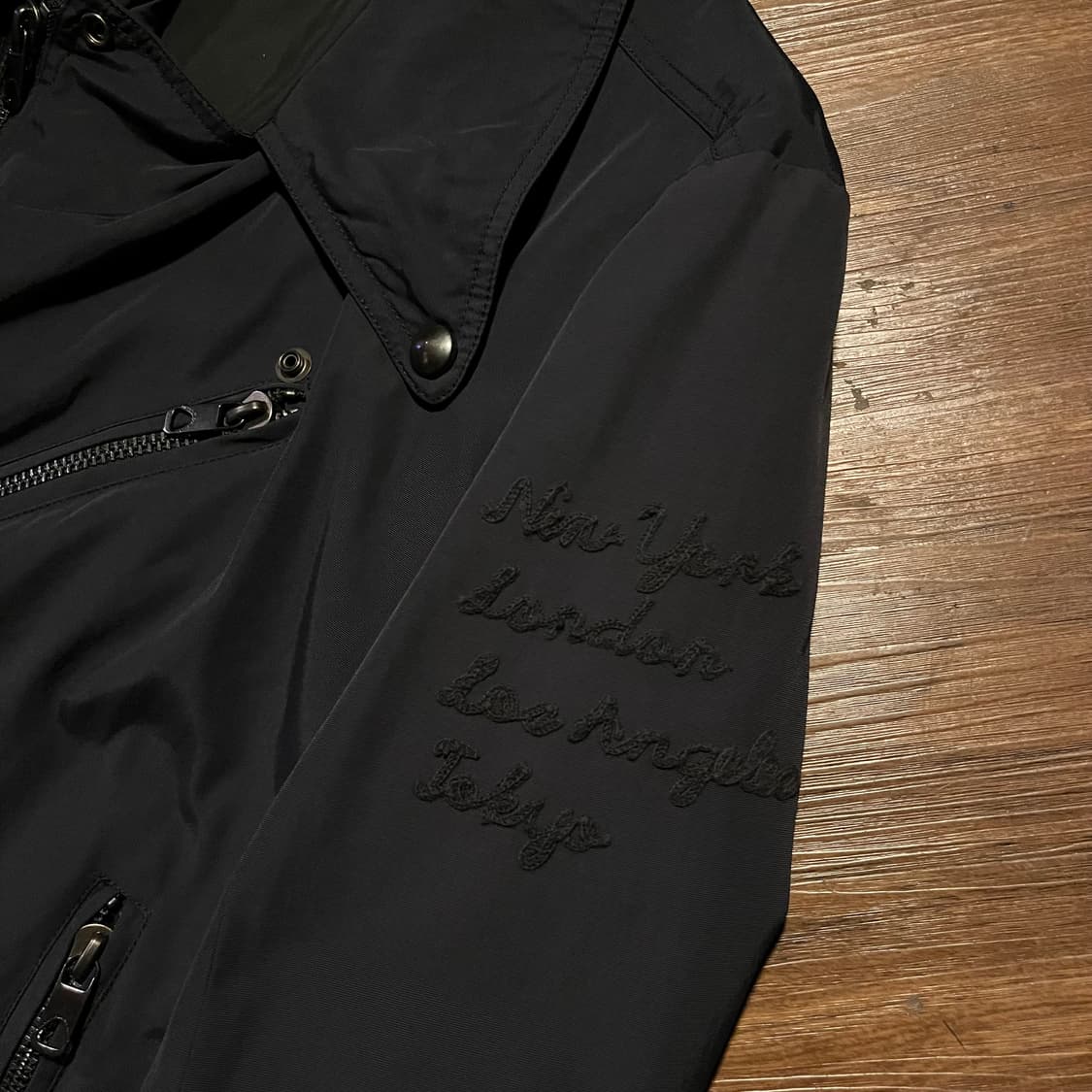 Diesel Black Gold 코튼 나일론 라이더 자켓 상품이미지6