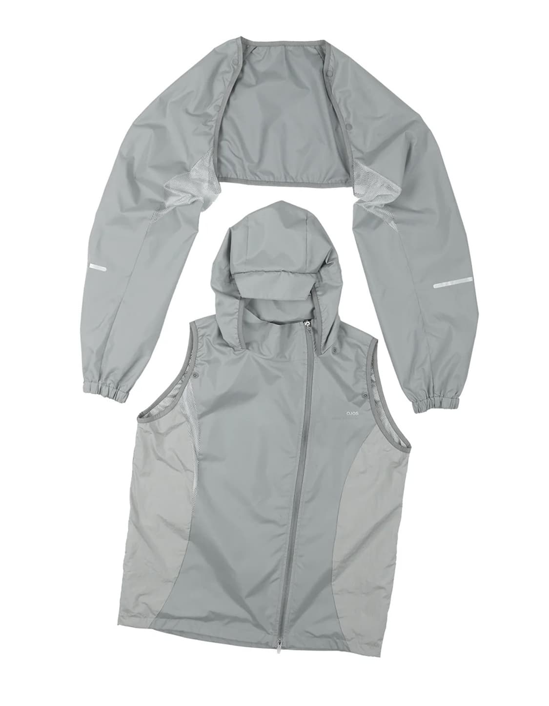 Ojos Separable Windbreaker Grey 상품이미지3