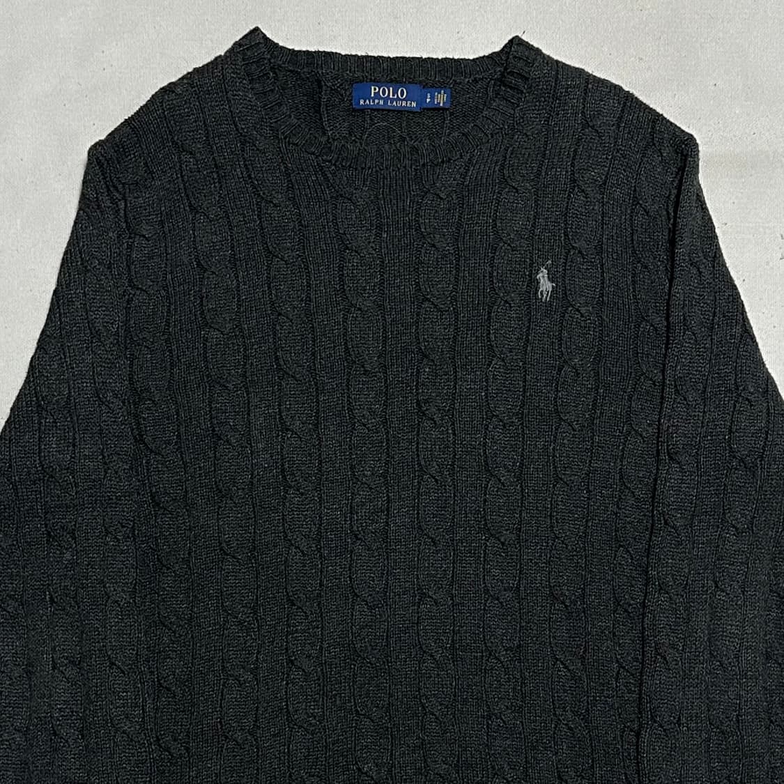 S 폴로랄프로렌 챠콜 케이블 니트  상품이미지1