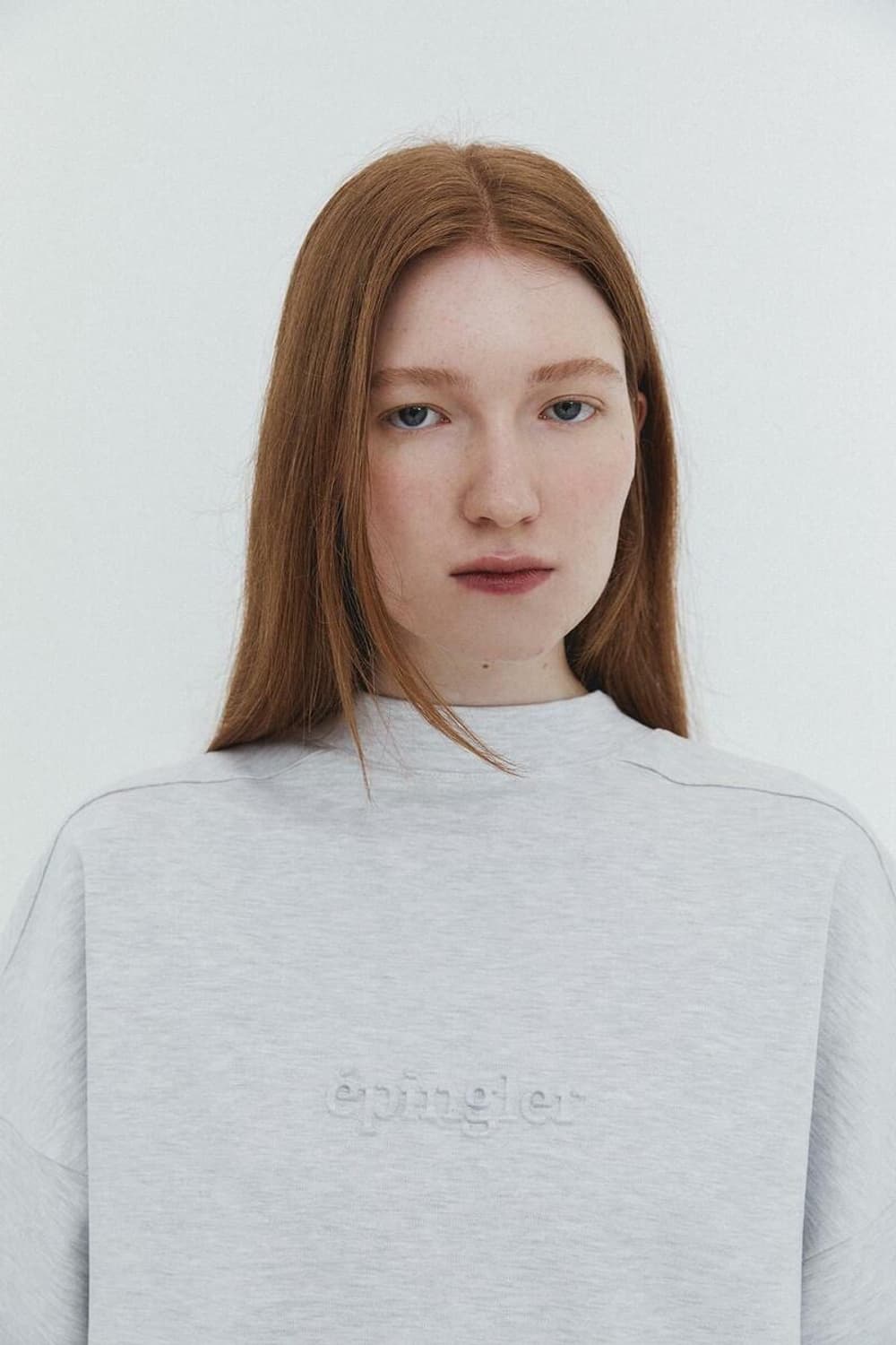 [S] 에핑글러 EP 로고 엠보 티셔츠 1% 그레이 상품이미지2