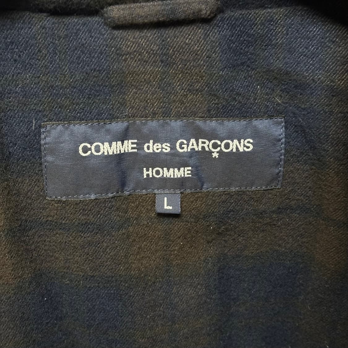 L) 꼼데가르송 옴므 울 트위드 다운 자켓 상품이미지7