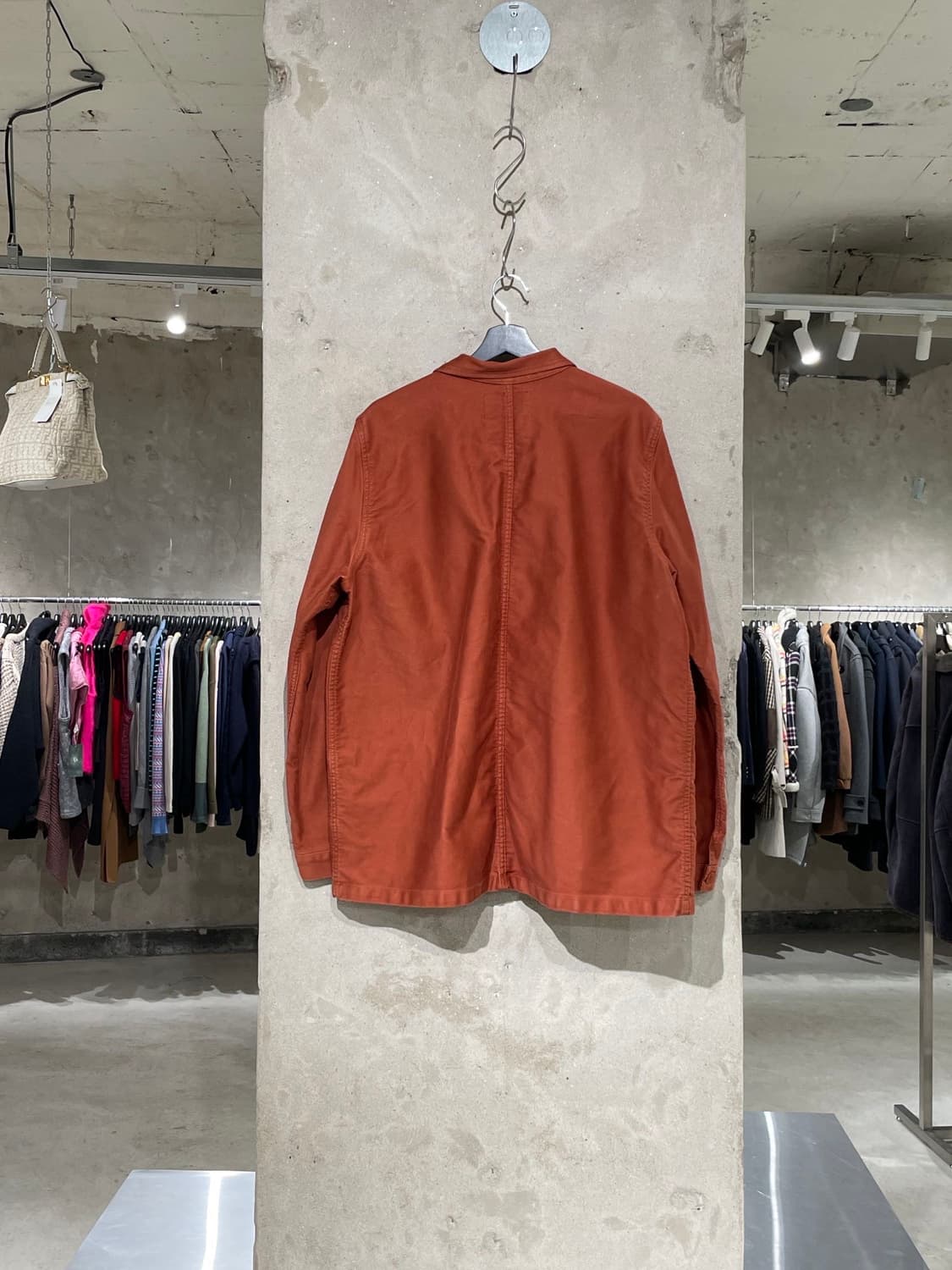 르몽생미셸 레디쉬 브라운 코튼 오버 워크 자켓 상품이미지6