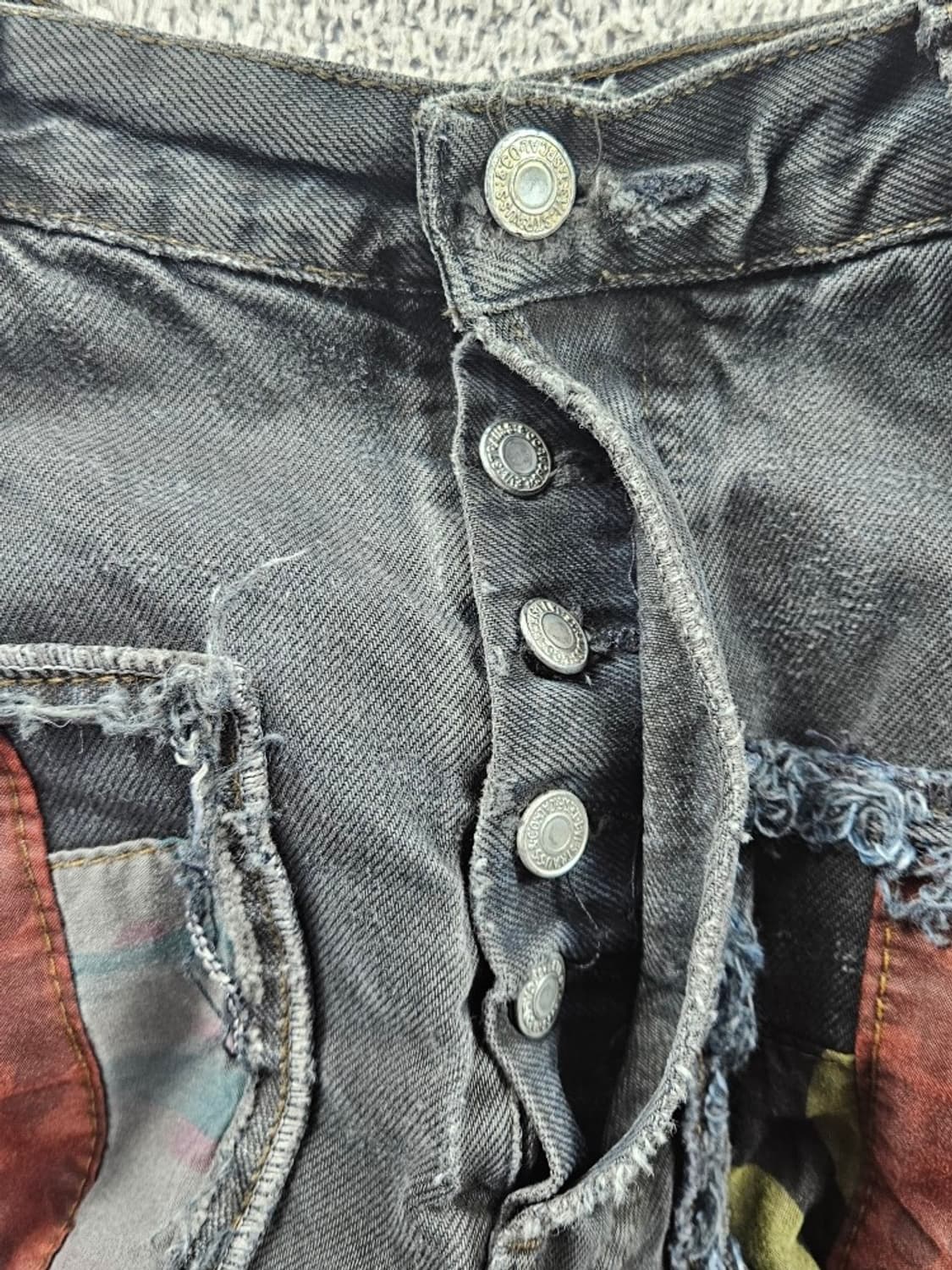 리바이스 패치워크 리빌딩 리워크 데님 팬츠 (34X36추정)/ 11041 상품이미지7