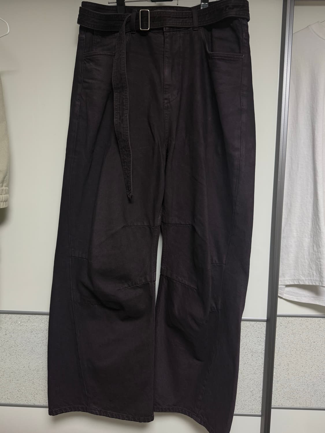 AV PLEATS DYED DENIM PANTS (FADED PURPLE 상품이미지3