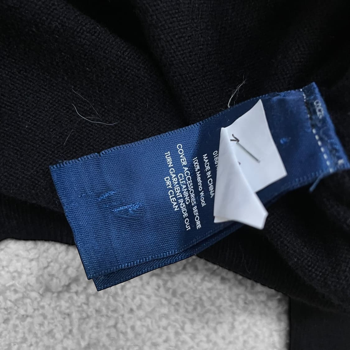 폴로 랄프로렌 포니 로고 울 반집업 니트 블랙 상품이미지4