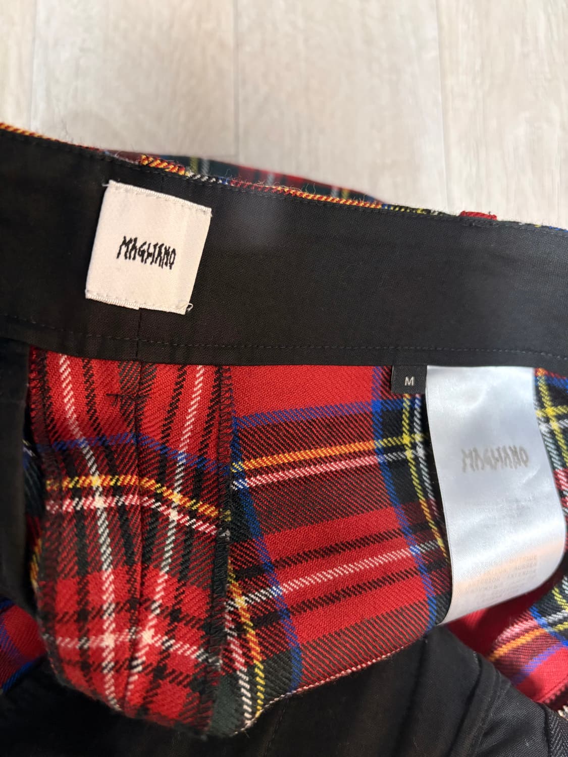 magliano 마리아노 레드 체크 바지 마그리아노 상품이미지3