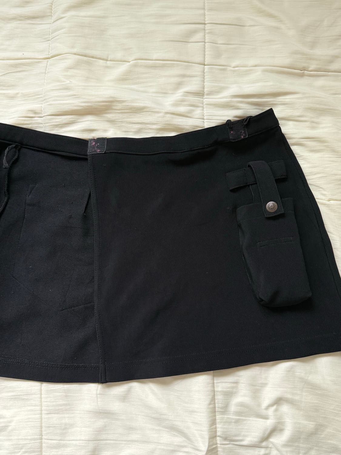 빈티지 랩 스커트 블랙 상품이미지5