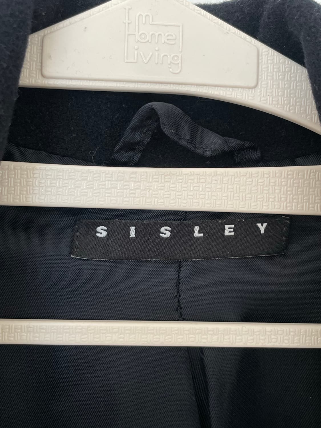 시슬리 sisley 블랙 울코트 슬림핏 상품이미지5