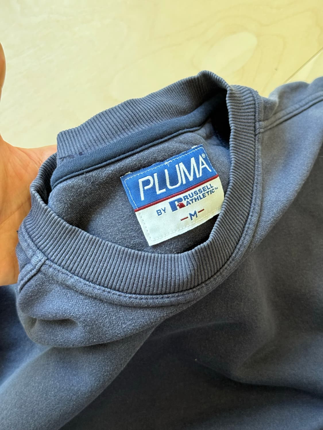 90s Pluma by Russell navy sweat shirt 러세 상품이미지4