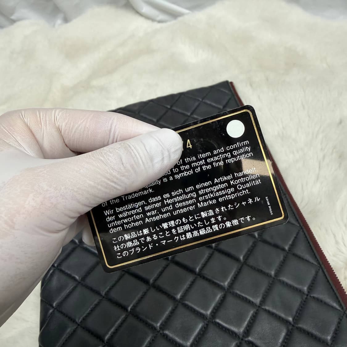(OS) 샤넬 캐비어 은장 클러치 백 블랙 상품이미지10