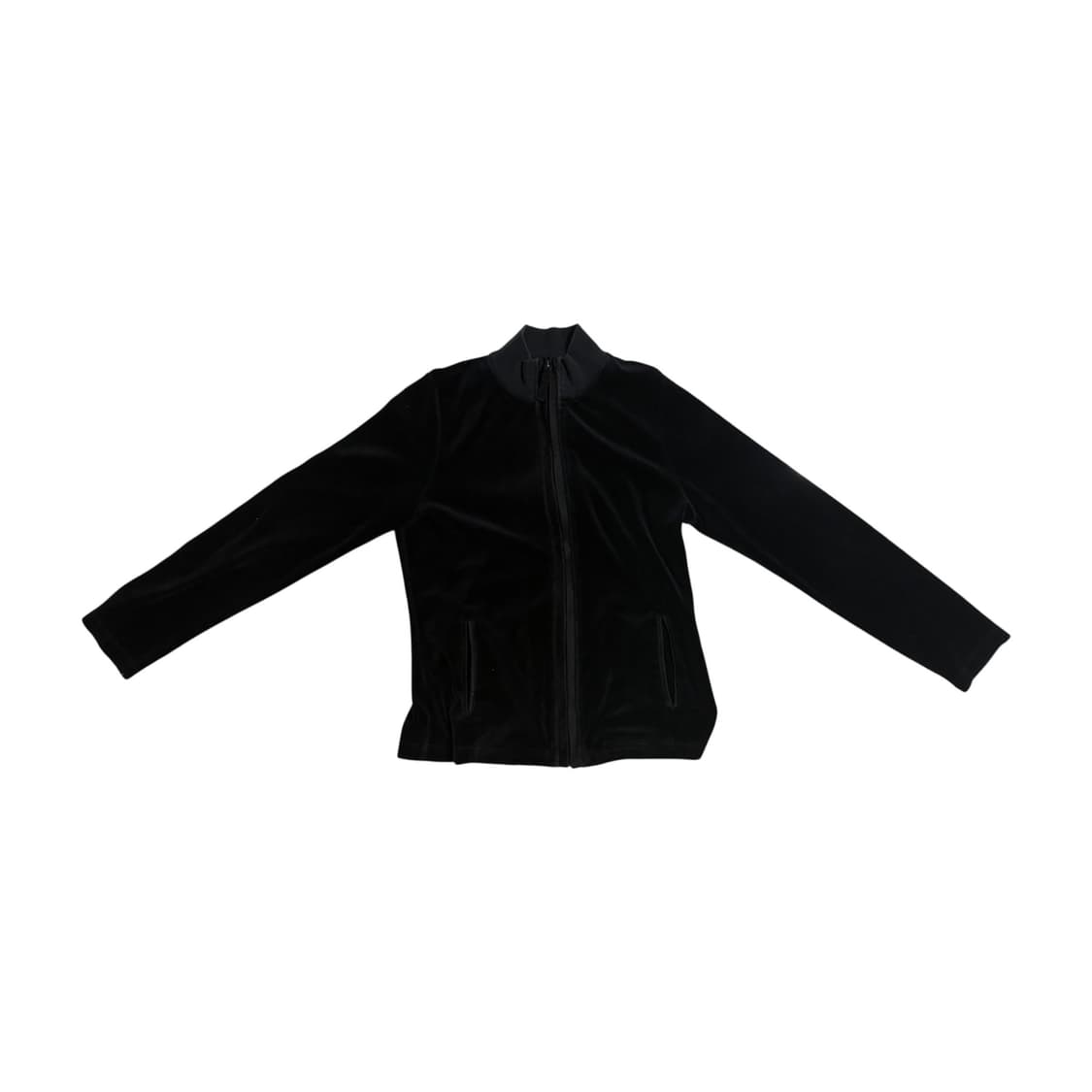 00s Liz Claiborne 벨루어 하이넥 집업 상품이미지1