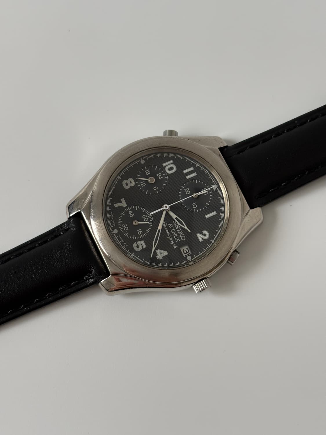 1990s Avenue Navy Dial Silver Quartz 상품이미지4