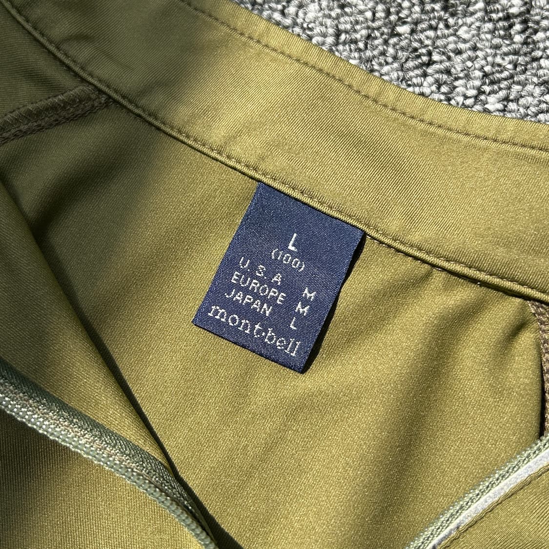 몽벨 카키 기능성 반팔티셔츠 상품이미지5