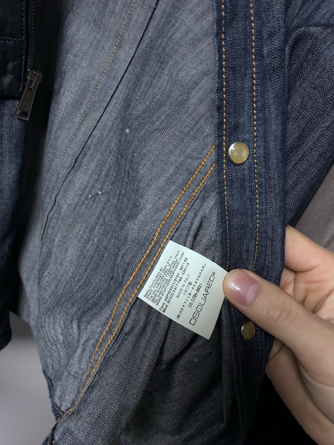 디스퀘어드 루키3 데님셔츠 상품이미지5