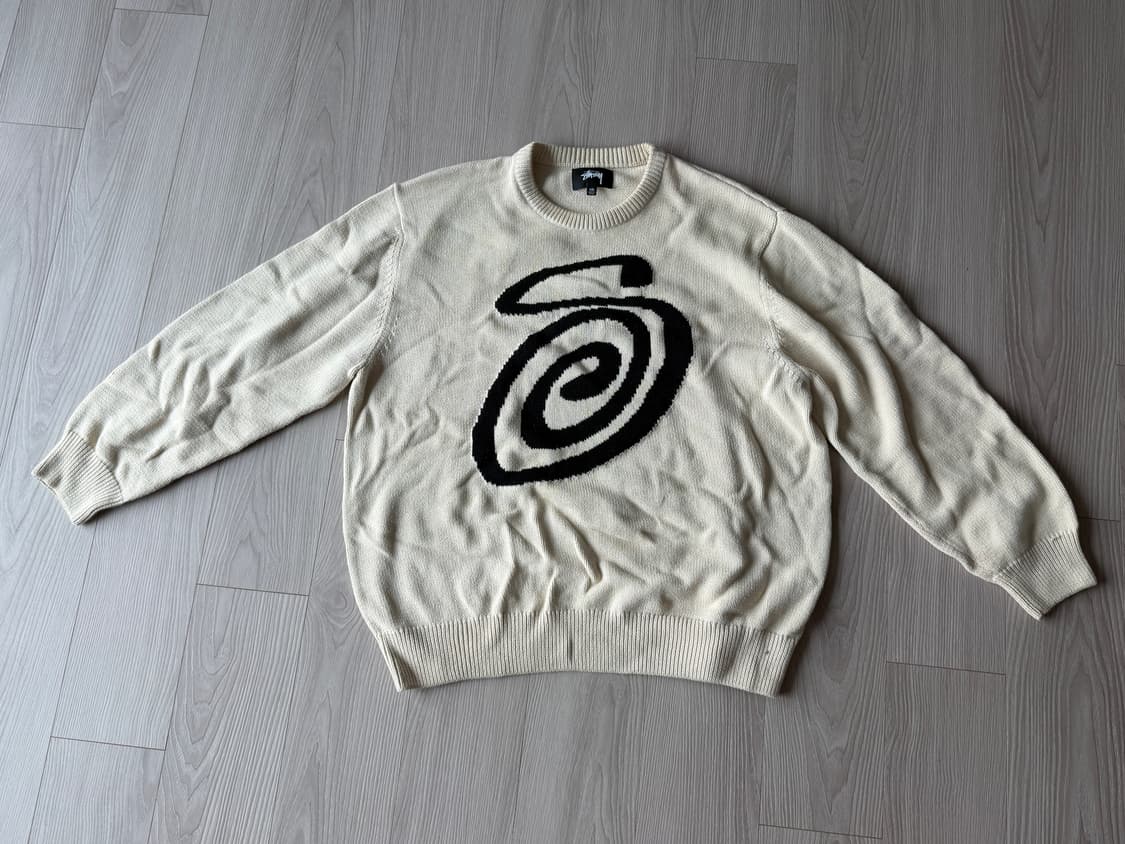 스투시 컬리 S 스웨터 내츄럴 xxl 상품이미지1