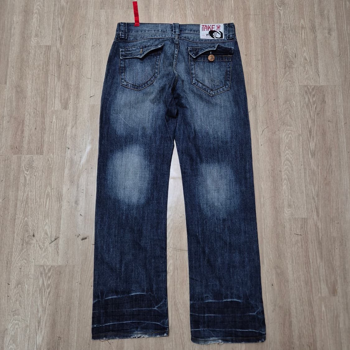 테이크 투 워싱 데님 팬츠 청바지 W34 L33 상품이미지4