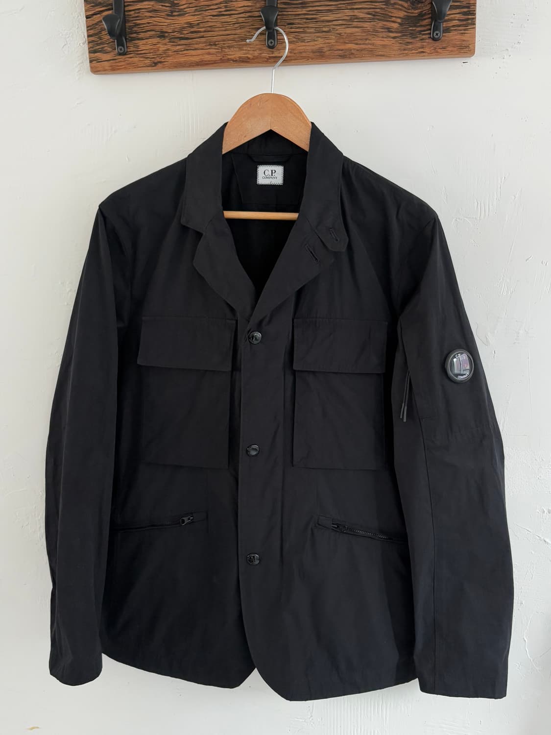 C.P.company 씨피컴퍼니 블랙컬러 렌즈 블레이저 자켓 상품이미지1
