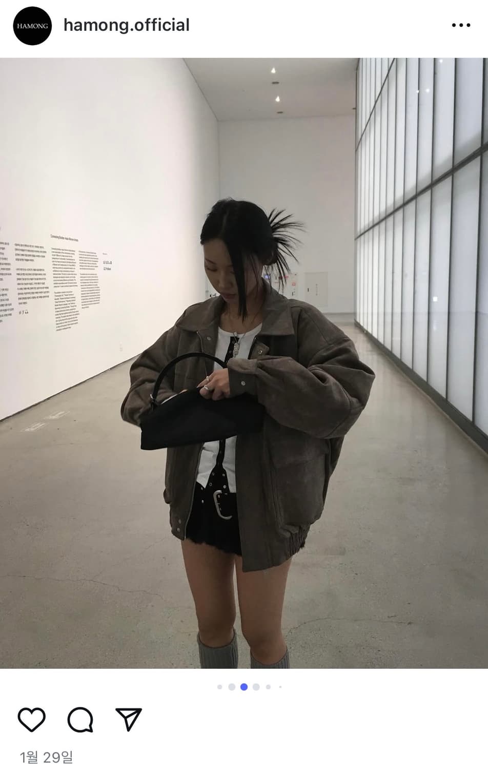 하몽 Dumble suede jumper-mocha 상품이미지4