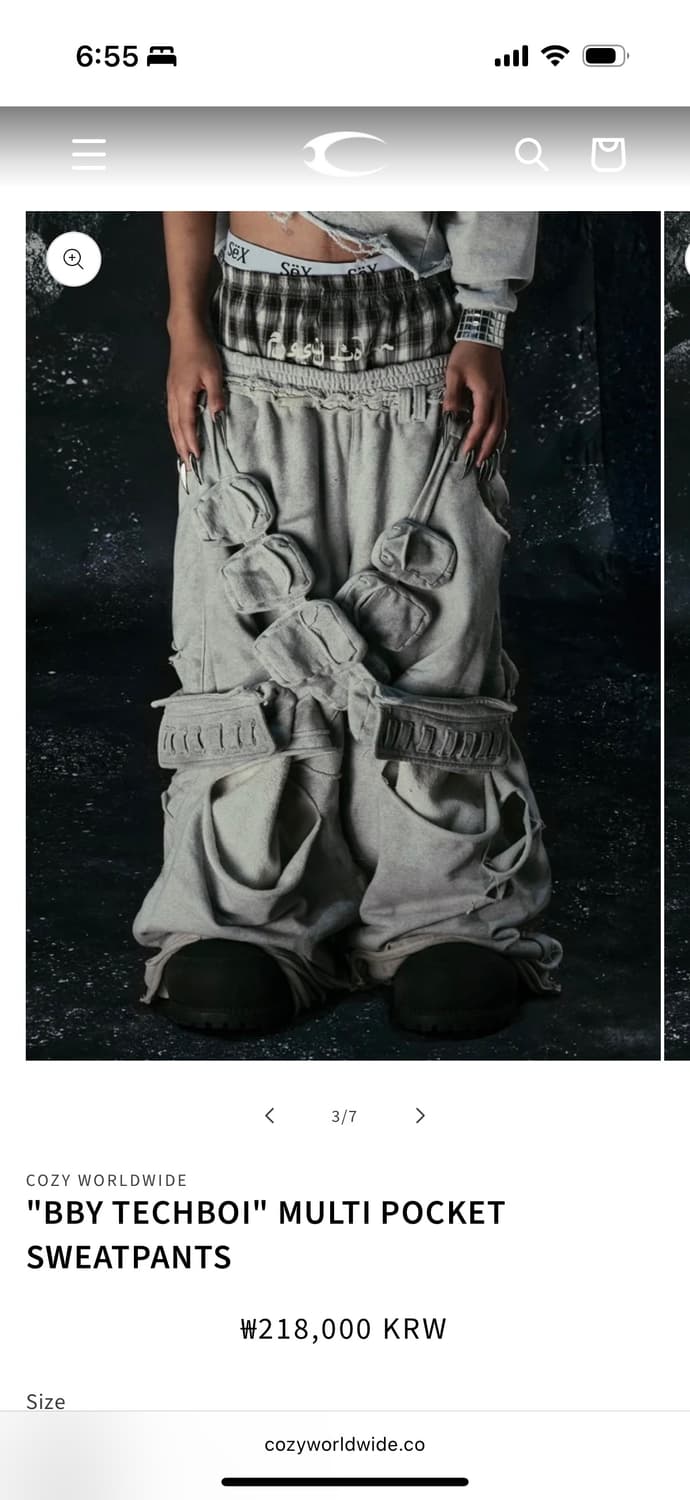 COZY WORLDWIDE "BBY TECHBOI" MULTI POCKE 상품이미지1