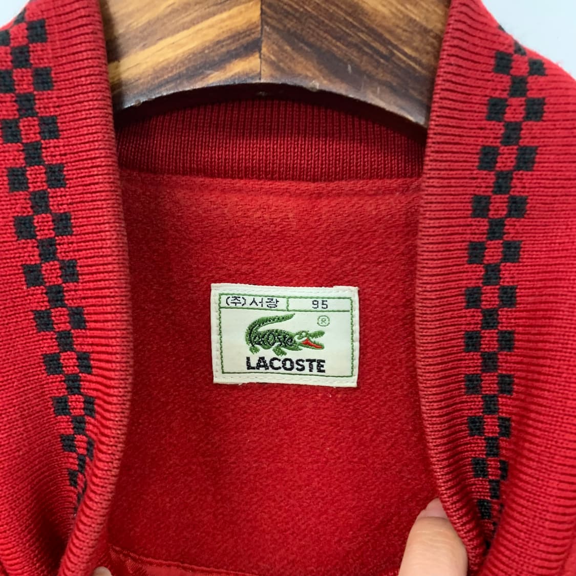 라코스테 90s 배색 모직 자켓 상품이미지6