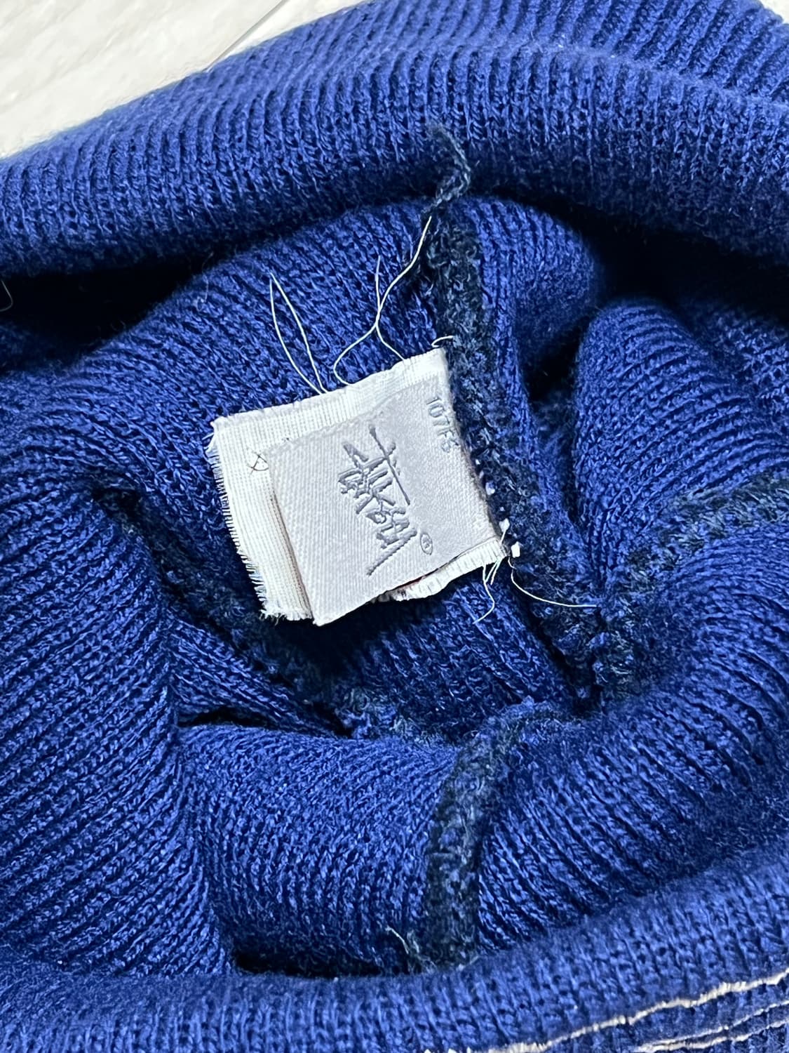 스투시빅로고네이비비니 상품이미지4