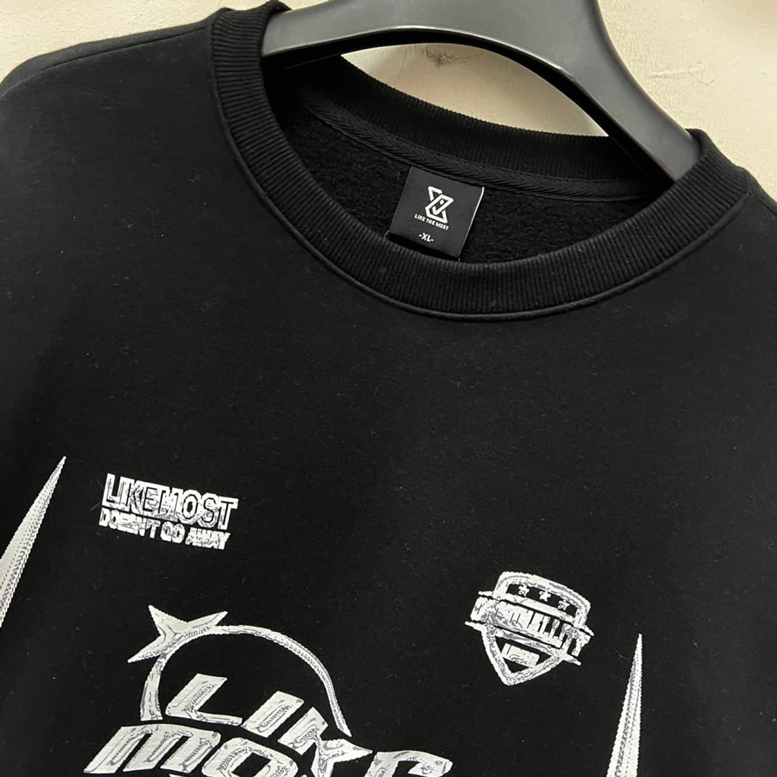 라이크모스트 링스타 오버핏 스웻 맨투맨 XL 상품이미지3