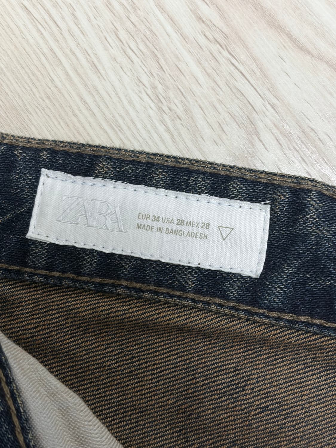 자라 배기핏 청바지 34 상품이미지3