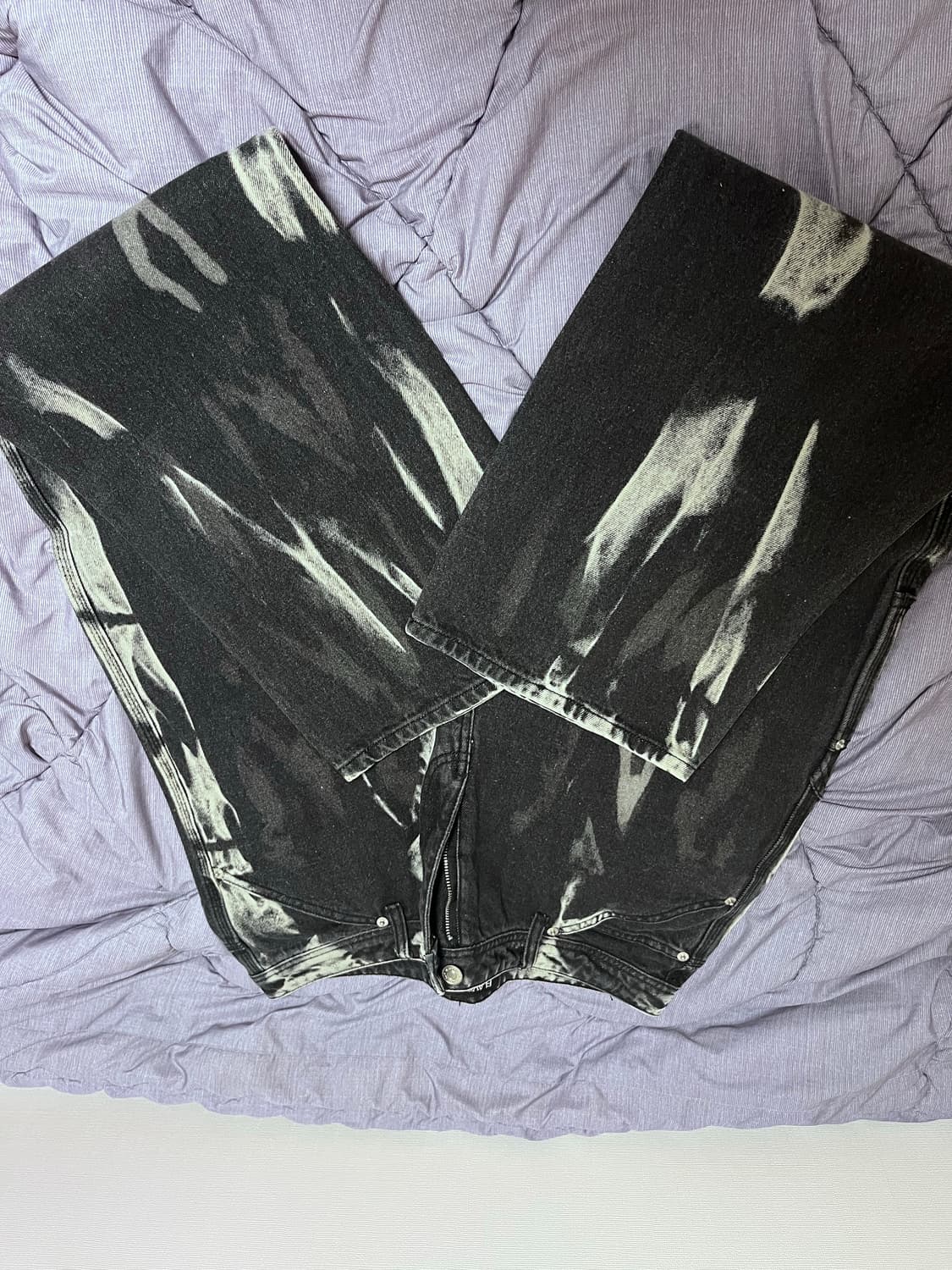 Flavorism-TIE-DYE WASHED CARPENTER DENIM 상품이미지3