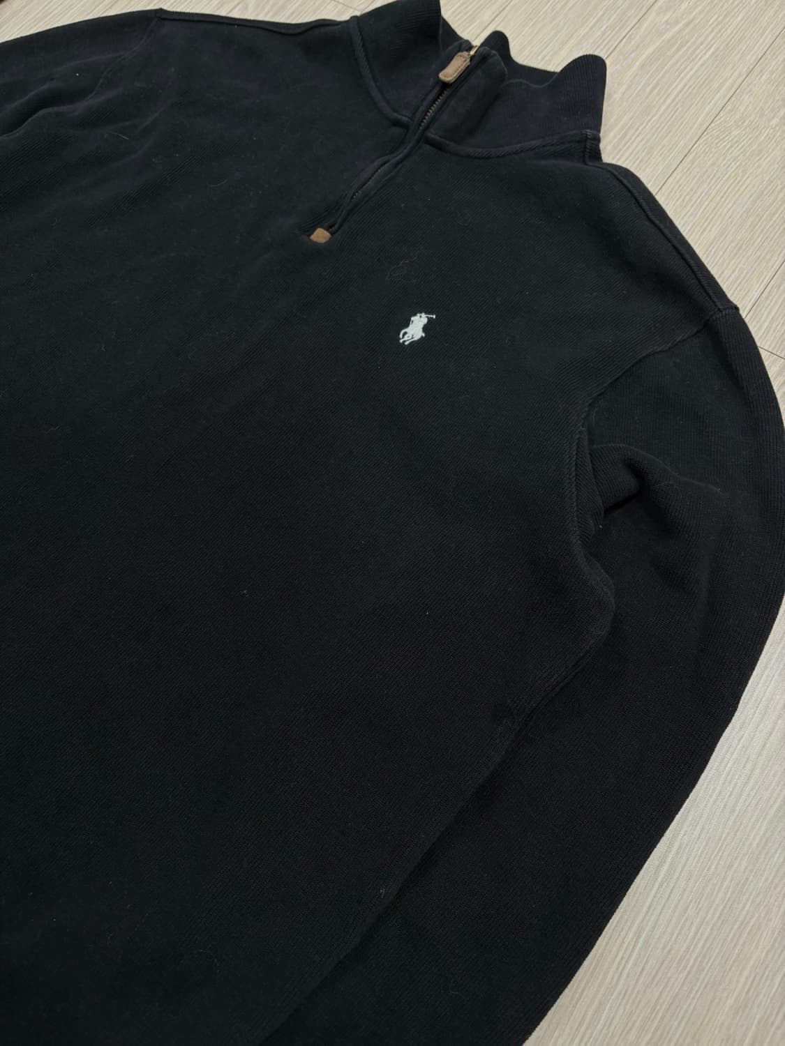 폴로 랄프로렌 하프집업 맨투맨 블랙 XL 상품이미지5