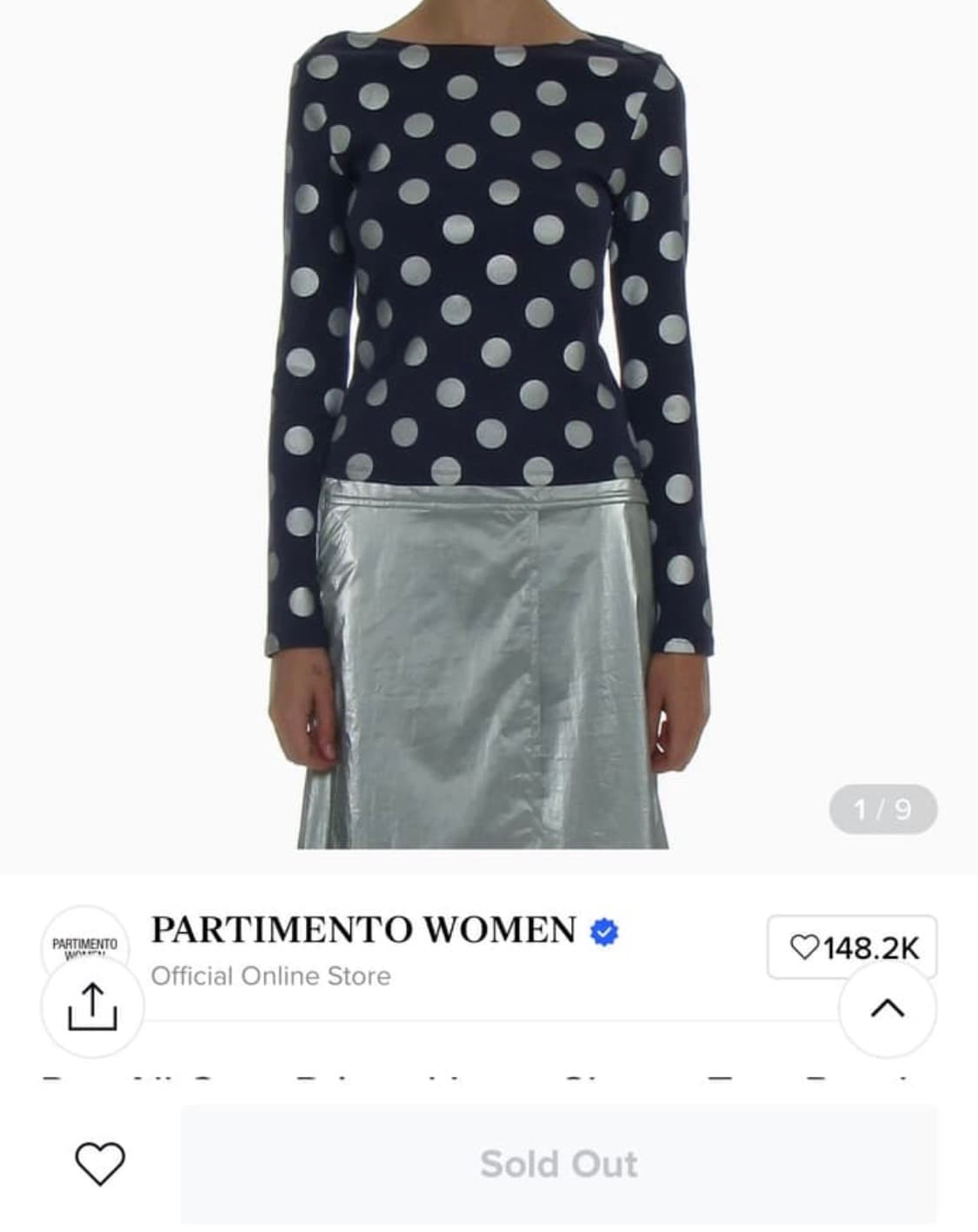 파르티멘토 우먼 도트 티셔츠 상품이미지3