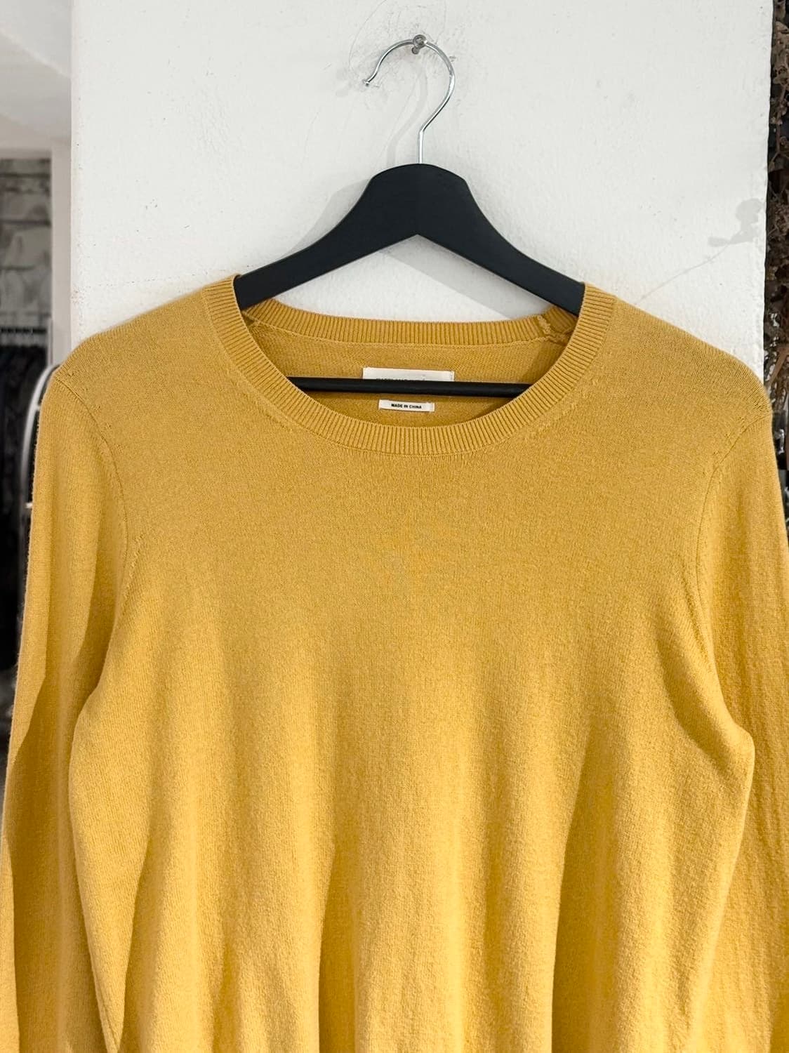 이자벨마랑 에뚜왈 옐로우 울 블렌드 사이드 슬릿 니트 상품이미지4