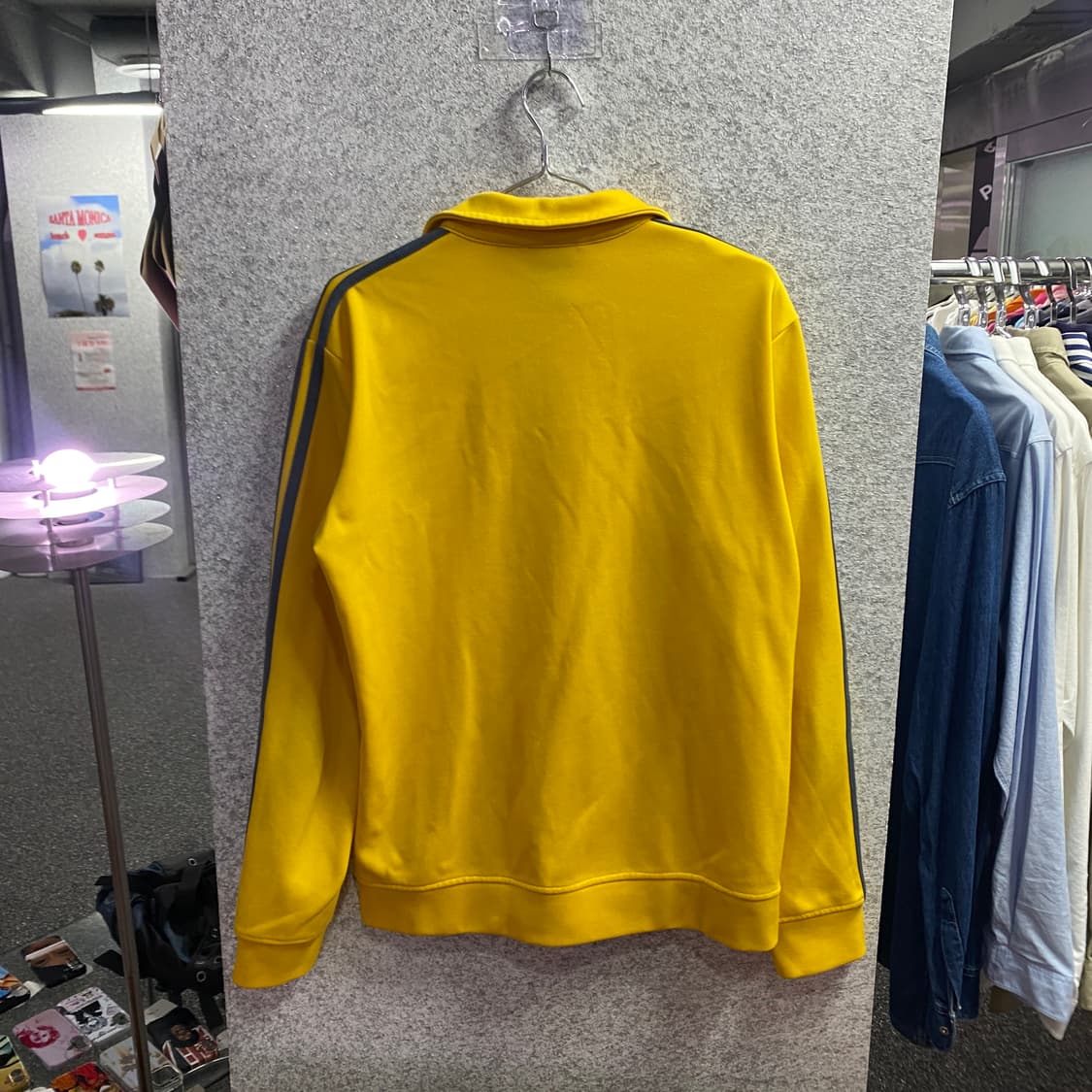 00s 아디다스 옐로우 배색 트랙탑 져지 상품이미지2